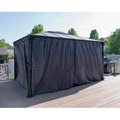 Palram - CanopiaVorhangset Für Martinique 3 X 3.6 Pavillon Anthrazit 1 Palram - CanopiaVorhangset Für Martinique 3 X 3.6 Pavillon Anthrazit