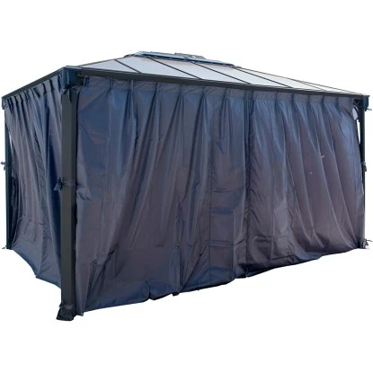 Palram - CanopiaVorhangset Für Martinique 3 X 3.6 Pavillon Anthrazit 6 Palram - CanopiaVorhangset Für Martinique 3 X 3.6 Pavillon Anthrazit – Bild 6