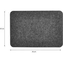 Amare Filzuntersetzer 45 X 30 Cm 4er-Set Dunkelgrau -Vitavia Verkäufe 4251083904907 4655 03