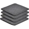 Amare Sitzkissen Filz 35 X 35 Cm 4er-Set Dunkelgrau / Hellgrau