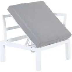 Gartenfreude Aluminium-Eckmodul Ambience 75 X 75 X 44 Cm Weiß-Grau -Vitavia Verkäufe 4251083906758 4655 04