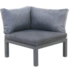 Gartenfreude Aluminium-Eckmodul Ambience 75 X 75 X 44 Cm Dunkelgrau-Dunkelgrau