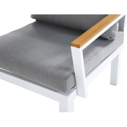 Gartenfreude Aluminium-Sessel Ambience 75 X 63 X 44 Cm Weiß-Grau 5 Gartenfreude Aluminium-Sessel Ambience 75 X 63 X 44 Cm Weiß-Grau – Bild 5