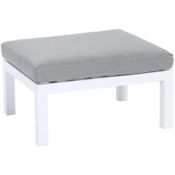 Gartenfreude Aluminium-Hocker Ambience 60 X 72 X 32 Cm Weiß