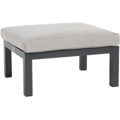 Gartenfreude Aluminium-Hocker Ambience 60 X 72 X 32 Cm Dunkelgrau