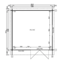Alpholz Holz-Gartenhaus Pultdach Unbehandelt 302 Cm X 612 Cm -Vitavia Verkäufe 4251554407845 11003400 4