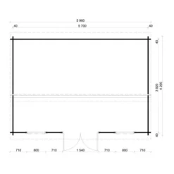 Alpholz Gartenhaus Narvig C Pultdach 598 Cm X 442 Cm Braun -Vitavia Verkäufe 4251554409740 11003400 5