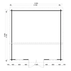 Alpholz Gartenhaus Narvig-B Pultdach 520 Cm X 520 Cm Braun -Vitavia Verkäufe 4251554417905 11003400 4