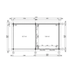 Alpholz Holz-Gartenhaus Satteldach Tauchimprägniert 920 Cm X 622 Cm -Vitavia Verkäufe 4251554422725 11003400 3