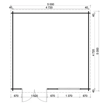 Alpholz Gartenhaus Atrium-40 A 504 X 525 Cm Pultdach Braun 2 Alpholz Gartenhaus Atrium-40 A 504 X 525 Cm Pultdach Braun – Bild 2