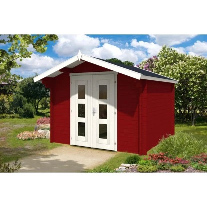 Alpholz Gartenhaus Anna 44 ISO Satteldach 330 Cm X 390 Cm Rot 1 Alpholz Gartenhaus Anna 44 ISO Satteldach 330 Cm X 390 Cm Rot