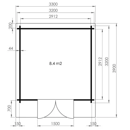 Alpholz Gartenhaus Anna 44 ISO Satteldach 330 Cm X 390 Cm Rot 2 Alpholz Gartenhaus Anna 44 ISO Satteldach 330 Cm X 390 Cm Rot – Bild 2