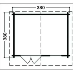 Alpholz Holz-Gartenhaus Satteldach Tauchimprägniert 920 Cm X 500 Cm -Vitavia Verkäufe 4251554426600 11003400 4