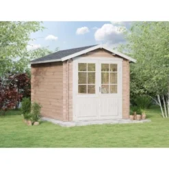 Alpholz Gartenhaus Bremen-28 B Satteldach 270 Cm X 340 Cm Braun