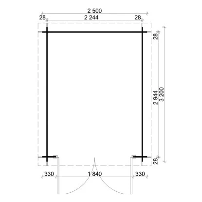 Alpholz Gartenhaus Bremen-28 B Satteldach 270 Cm X 340 Cm Braun 2 Alpholz Gartenhaus Bremen-28 B Satteldach 270 Cm X 340 Cm Braun – Bild 2