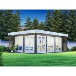 Alpholz Holz-Gartenhaus Flachdach Tauchimprägniert 920 Cm X 668 Cm -Vitavia Verkäufe 4251554427560 11003400 1