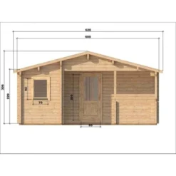 Alpholz Gartenhaus Almeri 630 Cm X 917 Cm Satteldach Braun -Vitavia Verkäufe 4251554494326 11003400 4