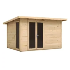 Alpholz Holz-Gartenhaus Pultdach Unbehandelt 920 Cm X 305 Cm -Vitavia Verkäufe 4251771211218 11003400 3