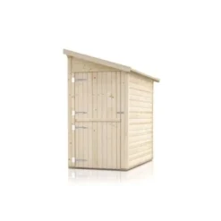 Alpholz Holz-Gartenhaus Pultdach Unbehandelt 920 Cm X 230 Cm