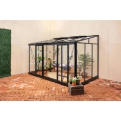 Terrando Anlehngewächshaus Elena B 380 Cm X T 233 Cm