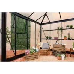 Terrando Gewächshaus Linda Anthrazit 383 Cm X 383 Cm -Vitavia Verkäufe 4251771217838 11003400 4