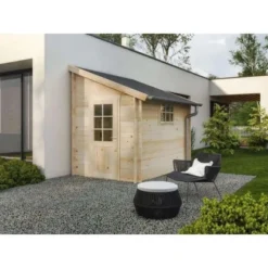 Alpholz Holz-Gartenhaus Pultdach Unbehandelt 920 Cm X 295 Cm -Vitavia Verkäufe 4251771219894 11003400 2