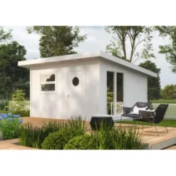 Polhus Holz-Gartenhaus Pultdach Unbehandelt 920 Cm X 470 Cm -Vitavia Verkäufe 4251771234835 11003400 3