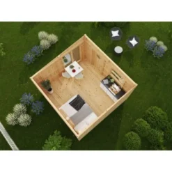 Polhus Holz-Gartenhaus Pultdach Unbehandelt 920 Cm X 470 Cm -Vitavia Verkäufe 4251771234835 11003400 4