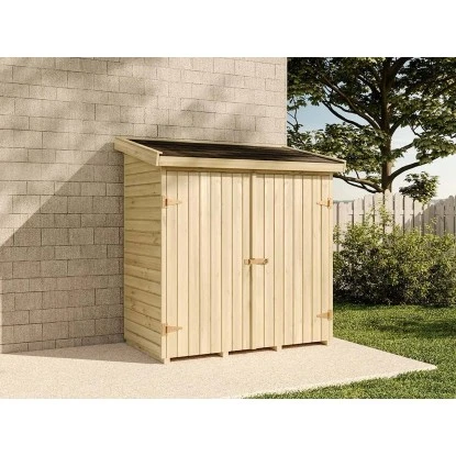 Polhus Holz-Gartenhaus Pultdach Unbehandelt 920 Cm X 83 Cm 1 Polhus Holz-Gartenhaus Pultdach Unbehandelt 920 Cm X 83 Cm