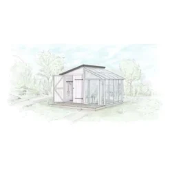 Polhus Gewächshaus Ernst Naturbelassen 276 Cm X 284 Cm -Vitavia Verkäufe 4251771235061 11003400 3