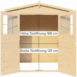 Bertilo Gerätehaus Plexi Apex 1 Natur 103 Cm X 207 Cm FSC® -Vitavia Verkäufe 42686004779 11021300 VM 04