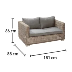 Modulargruppe Stratford 2er Couch Nature -Vitavia Verkäufe 432698 3299 5