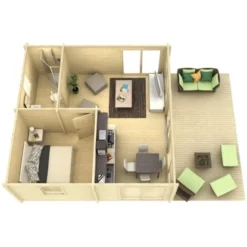 Carlsson Holz-Gartenhaus Pultdach Druckimprägniert 577 Cm X 869 Cm -Vitavia Verkäufe 43 11003400 RD4229 1 1.jpg 4 1