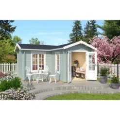 Lasita Maja Gartenhaus Portsmouth 44 Gletschergrün 400 Cm X 400 Cm