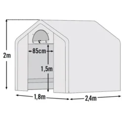 ShelterLogic Foliengewächshaus 180 Cm X 240 Cm X 200 Cm -Vitavia Verkäufe 447625 1741 8