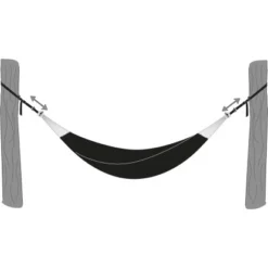 T-Strap Hängegurt-Set Für Hängematte Schwarz