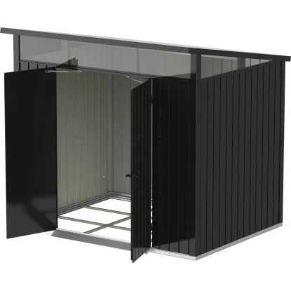 Duramax Metallgerätehaus Palladium 8x6 Anthrazit 249,2 Cm X 231,3 Cm X 202,9 Cm 2 Duramax Metallgerätehaus Palladium 8x6 Anthrazit 249,2 Cm X 231,3 Cm X 202,9 Cm – Bild 2