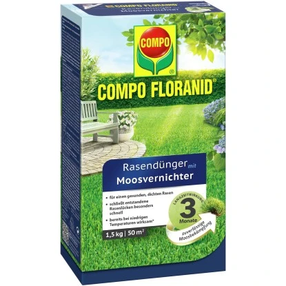 Compo Floranid® Rasendünger Mit Moosvernichter 1,5 Kg 1 Compo Floranid® Rasendünger Mit Moosvernichter 1,5 Kg