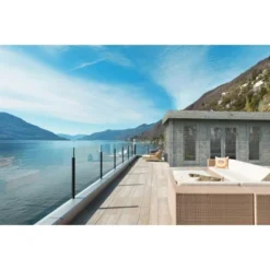 Palmako Bret Holz-Gartenhaus Grau Flachdach Tauchgrundiert 574 Cm X 390 Cm -Vitavia Verkäufe 4742420000746 109166 3