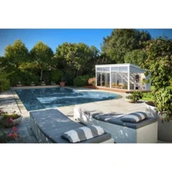 Palmako Pavillon Nova 17,8 M² Weiß Grundiert 502 Cm X 396 Cm -Vitavia Verkäufe 4742420005154 109024 3