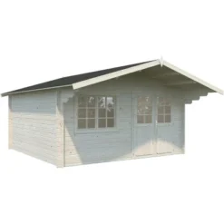 Palmako Britta Holz-Gartenhaus Transparent Satteldach 488 Cm X 426 Cm