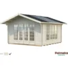 Palmako Irene Holz-Gartenhaus Klar Satteldach Tauchgrundiert 400 Cm X 380 Cm