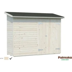 Palmako Leif Holz-Gartenhaus Klar Pultdach Tauchgrundiert 234 Cm X 95 Cm