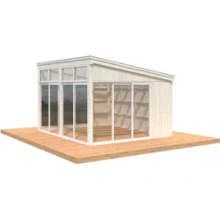 Palmako Pavillon Nova 13,0 M² Natur Unbehandelt 417 Cm X 356 Cm