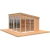 Palmako Pavillon Nova 13,0 M² Braun Tauchgrundiert 417 Cm X 356 Cm
