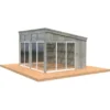 Palmako Pavillon Nova 13,0 M² Grau Tauchgrundiert 417 Cm X 356 Cm