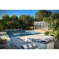 Palmako Pavillon Nova 21,5 M² Grau Tauchgrundiert 602 Cm X 396 Cm -Vitavia Verkäufe 4743142094099 108611 3