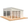 Palmako Pavillon Nova 21,5 M² Transparent Tauchgrundiert 602 Cm X 396 Cm