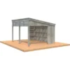 Palmako Pavillon Nova 13,0 M² Kit Grau Tauchgrundiert 417 Cm X 356 Cm