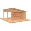 Palmako Pavillon Nova 21,5 M² Kit Braun Tauchgrundiert 602 Cm X 396 Cm